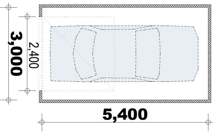 Australian Minimum Garage size and dimensions