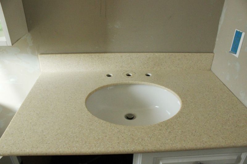 Remove the sink fixtures from vanity top