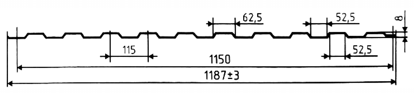 Размеры профлиста с8. Вес с8-1150-0.55. Вес профлиста с8-1150. Рабочая часть профлиста с8. Стандартный размер профлиста для забора с8.