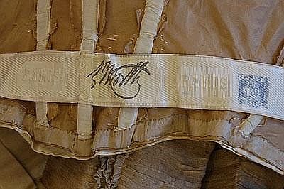 1897 Maison Worth gown label Kerry Taylor Auctions 1897 Maison Worth gown label Kerry Taylor Auctions