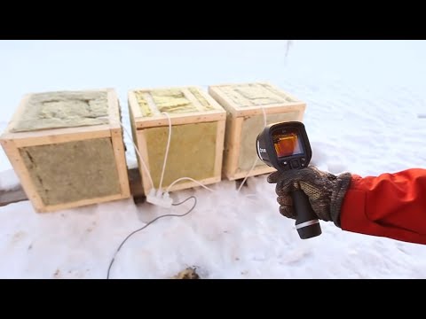 Сверхтеплый арктический утеплитель Шелтер ЭкоСтрой ШЭС арктический Какой утеплитель лучше держит тепло? Тест Кнауф, Технониколь, Басвул, Роквул, Изовер