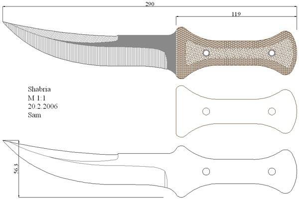 Ножи из фанеры чертежи