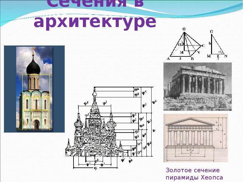 Золотое сечение в архитектуре проект 10 класс