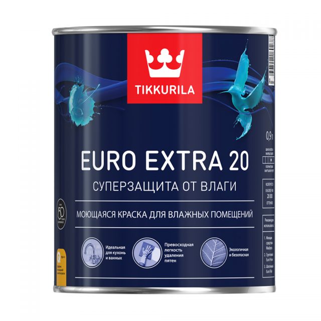 Краска «Euro Extra 20» от «TIKKURILA»