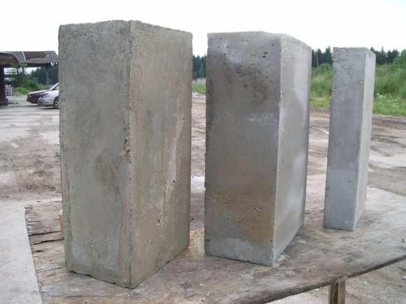 Фото некоторых габаритов пеноблочного камня