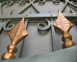 Применение пик в деталях ковки кованые ворота чертежи