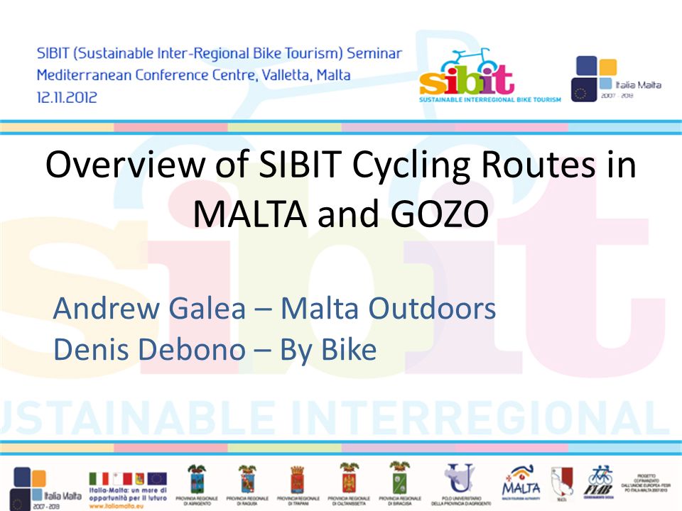 Overview of SIBIT Cycling Routes in MALTA and GOZO