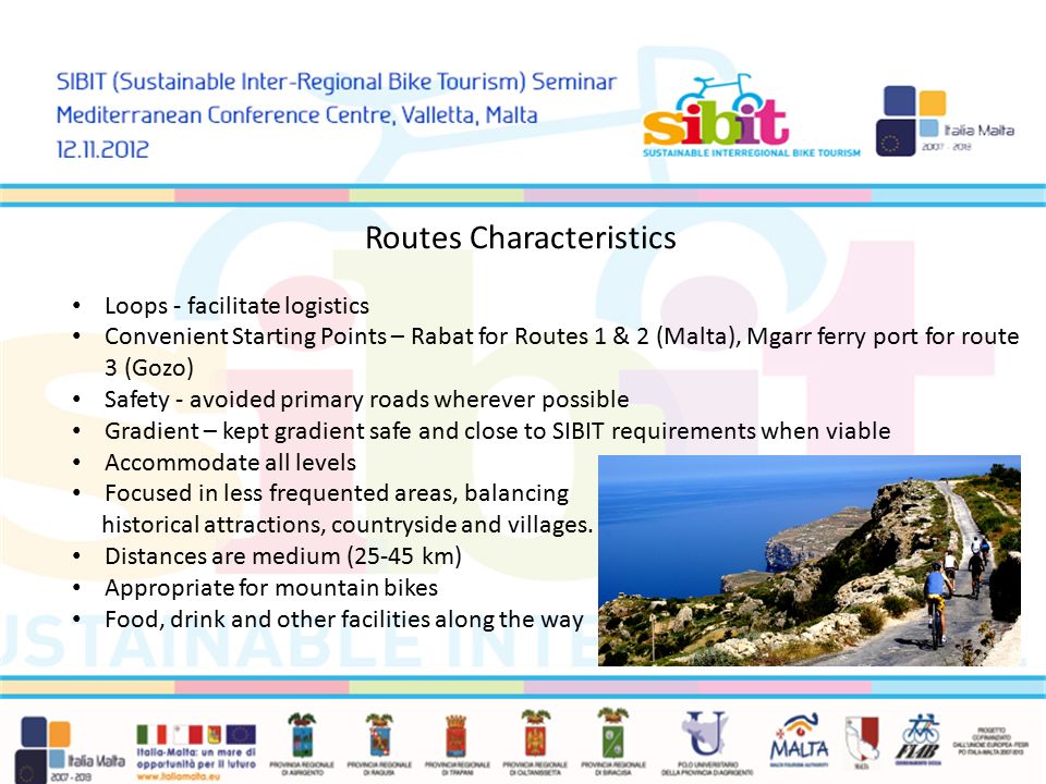 Routes Characteristics