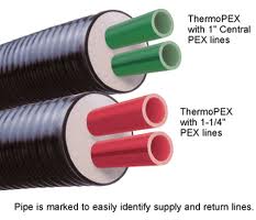 Underground PEX Plumbing Feed/Return Separate Pipe Premium Grade