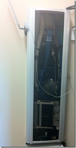 My downstairs wiring closet